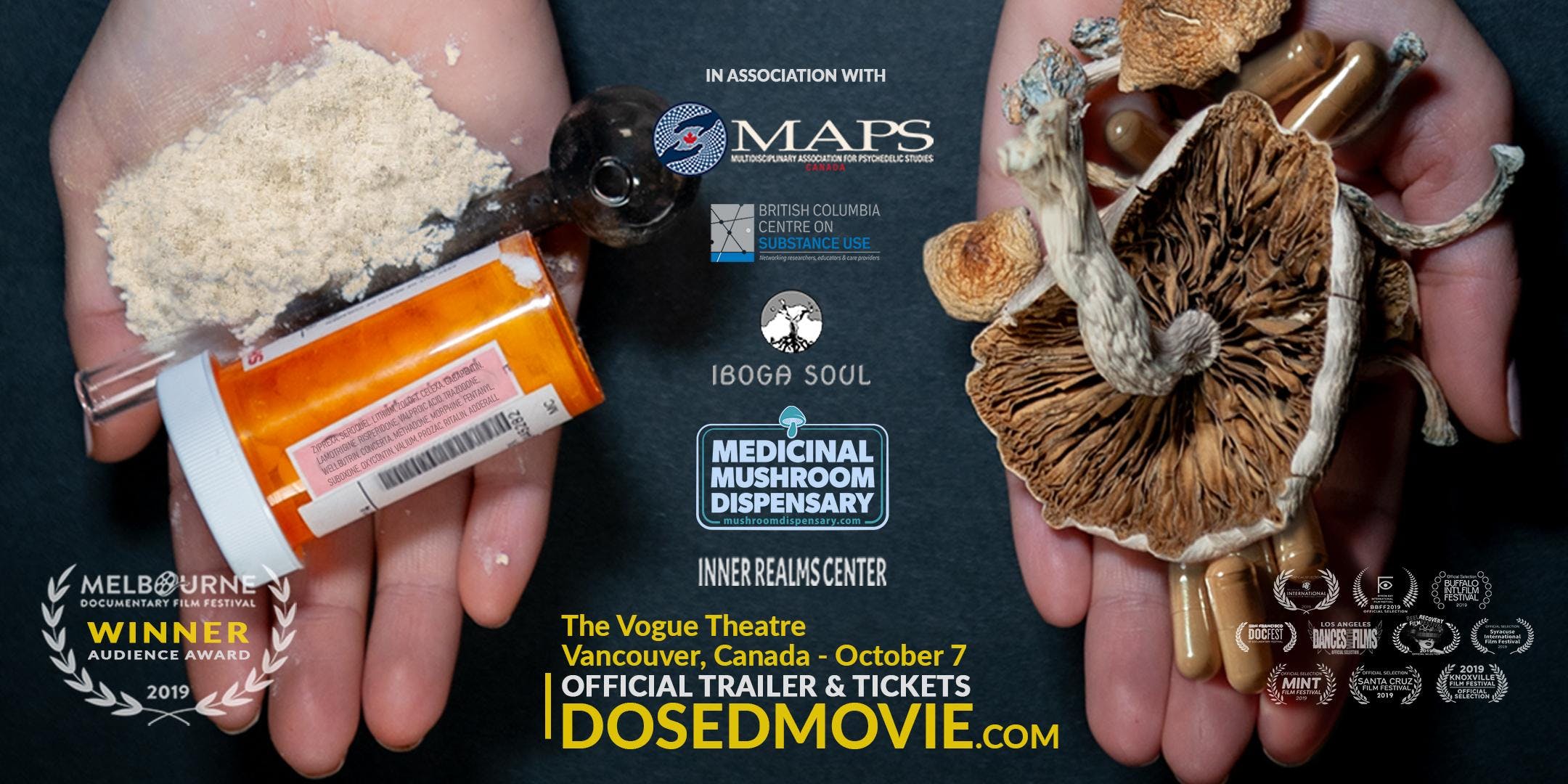 DOSED documentary + M.A.P.S. Fundraiser